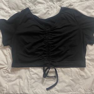 Black Shein crop top